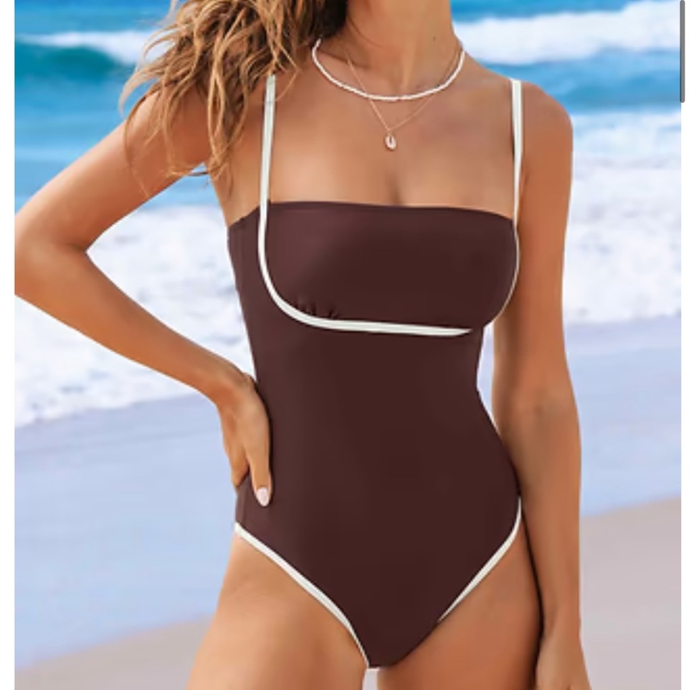 Cupshe brown one piece